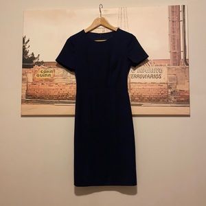 Navy blue work dress